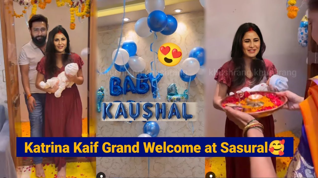 Adorable Little Baby Kaushal Grand Welcome With Mommy Katrina Kaif and Vicky kaushal 