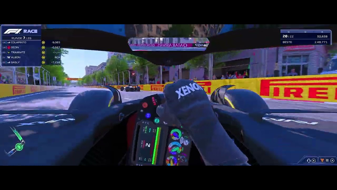 #109 Baku Race, nicht unsere Glücksstrecke =)