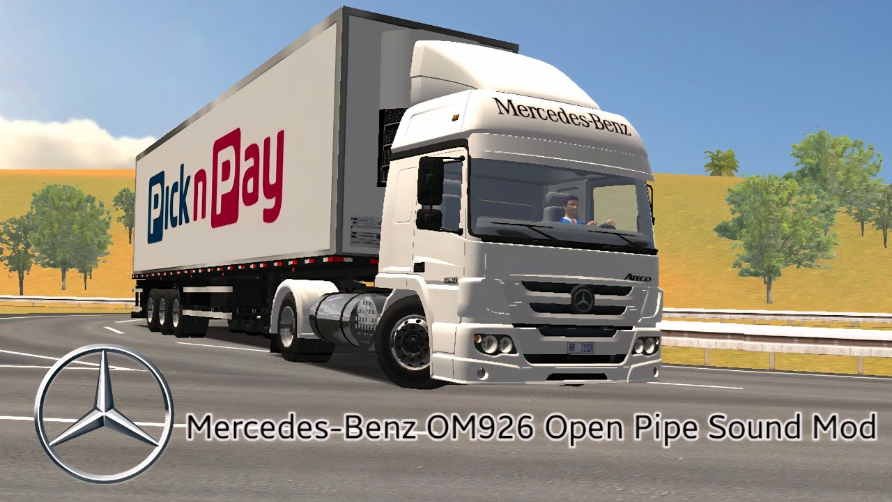 Realistic Mercedes-Benz OM926 Open Pipe Sound Mod:World Truck Driving Simulator 
