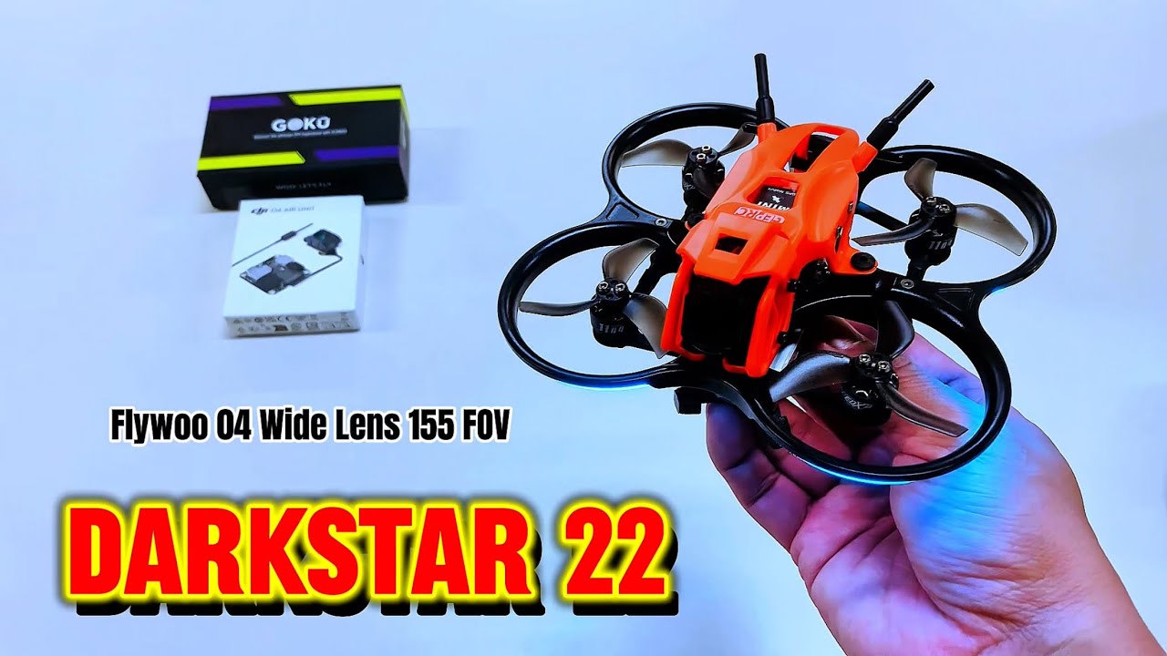 Geprc Darkstar 22 with DJI 04 Lite | Flywoo 04 Wide 155 FOV#fpvdrone #cinewhoops #tinywhoop 
