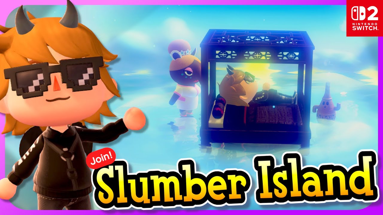 Join the Slumber Island in Animal Crossing New Horizons 3.0 Update for Switch 2! 🌜🏝️