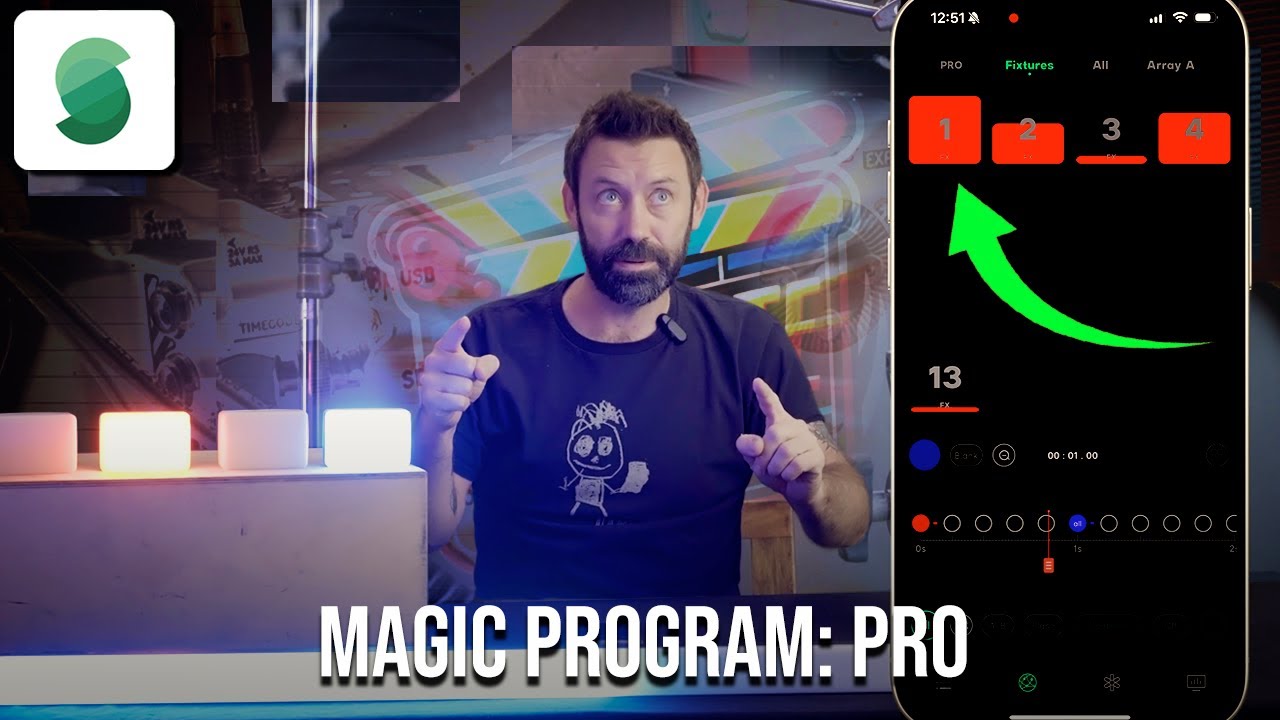 Sidus Link Magic Program Pro - Program your Aputure Lights with Bluetooth on your Phone or IPad!