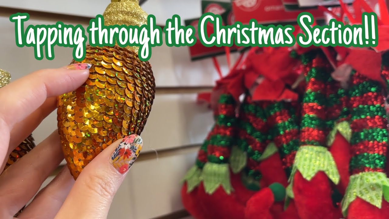 ASMR * Tapping & Scratching at Dollar🎄Tree! * No Talking * ASMRVilla