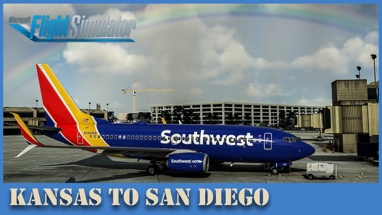 PMDG 737 To San Diego | Southwest Airlines | Microsoft Flight Simulator