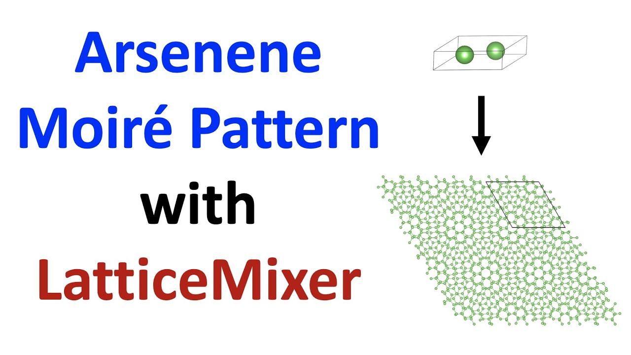 Создайте гетероструктуру с муаровым узором Арсенена с помощью LatticeMixer!