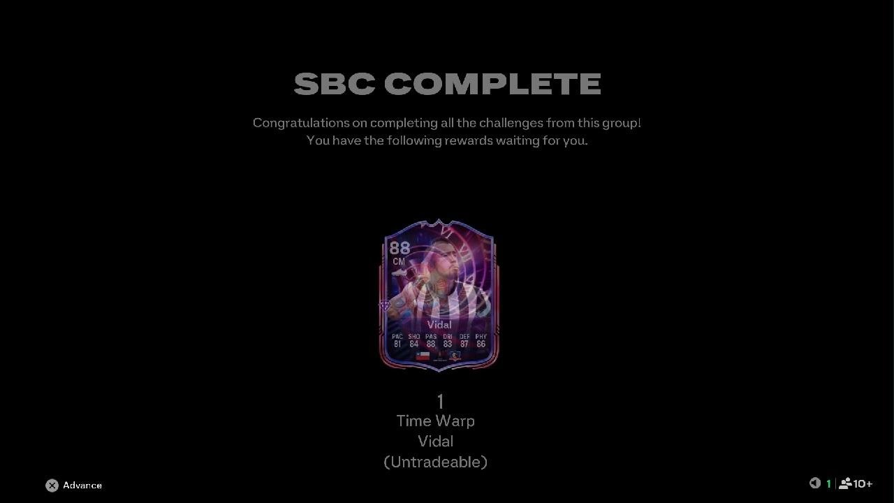 EA SPORTS FC 26 new times warps 88 cm vidal sbc