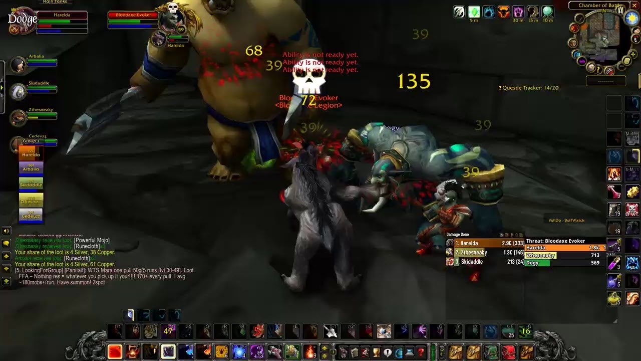 WoW Classic Feral Tank! LBRS!