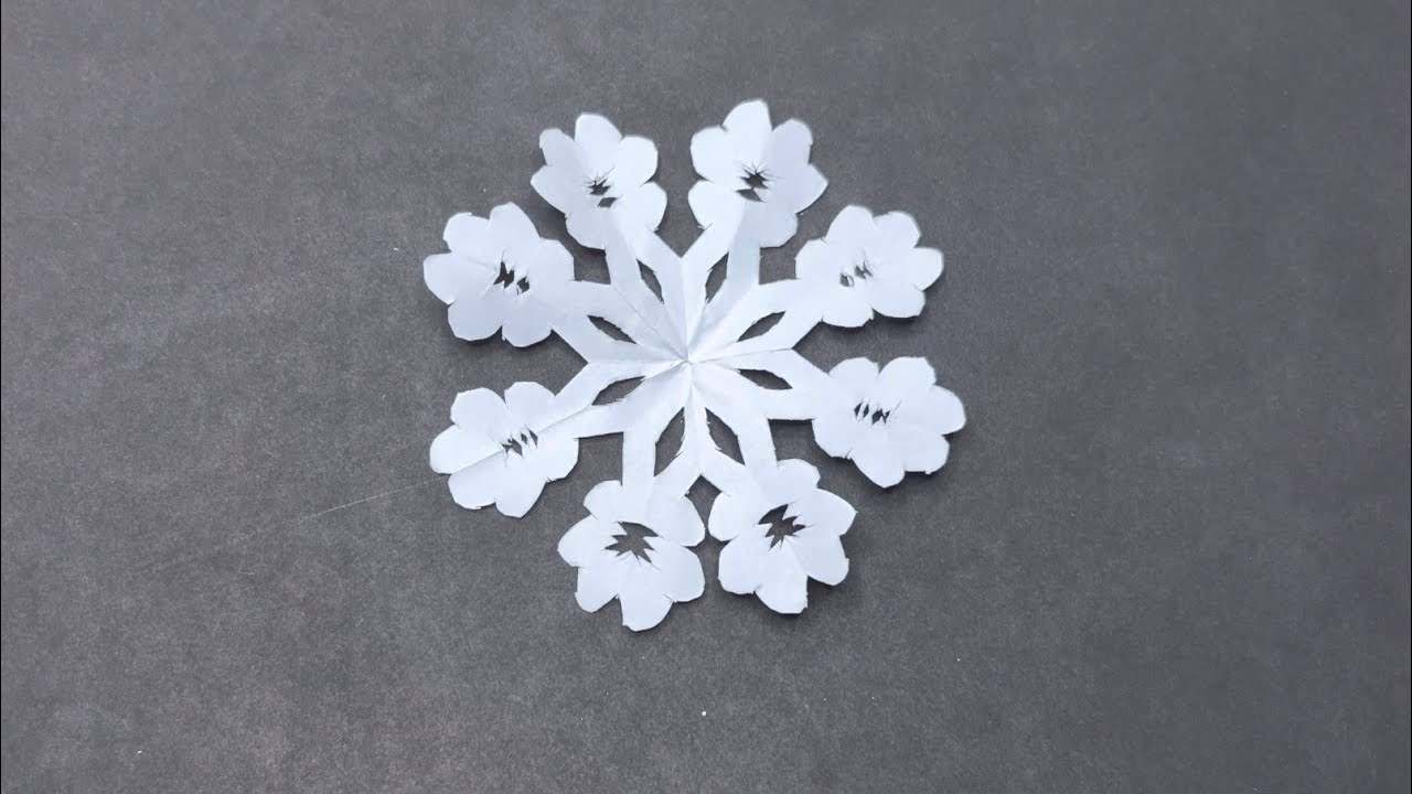 Petal-Style Paper Snowflake | Winter Decoration