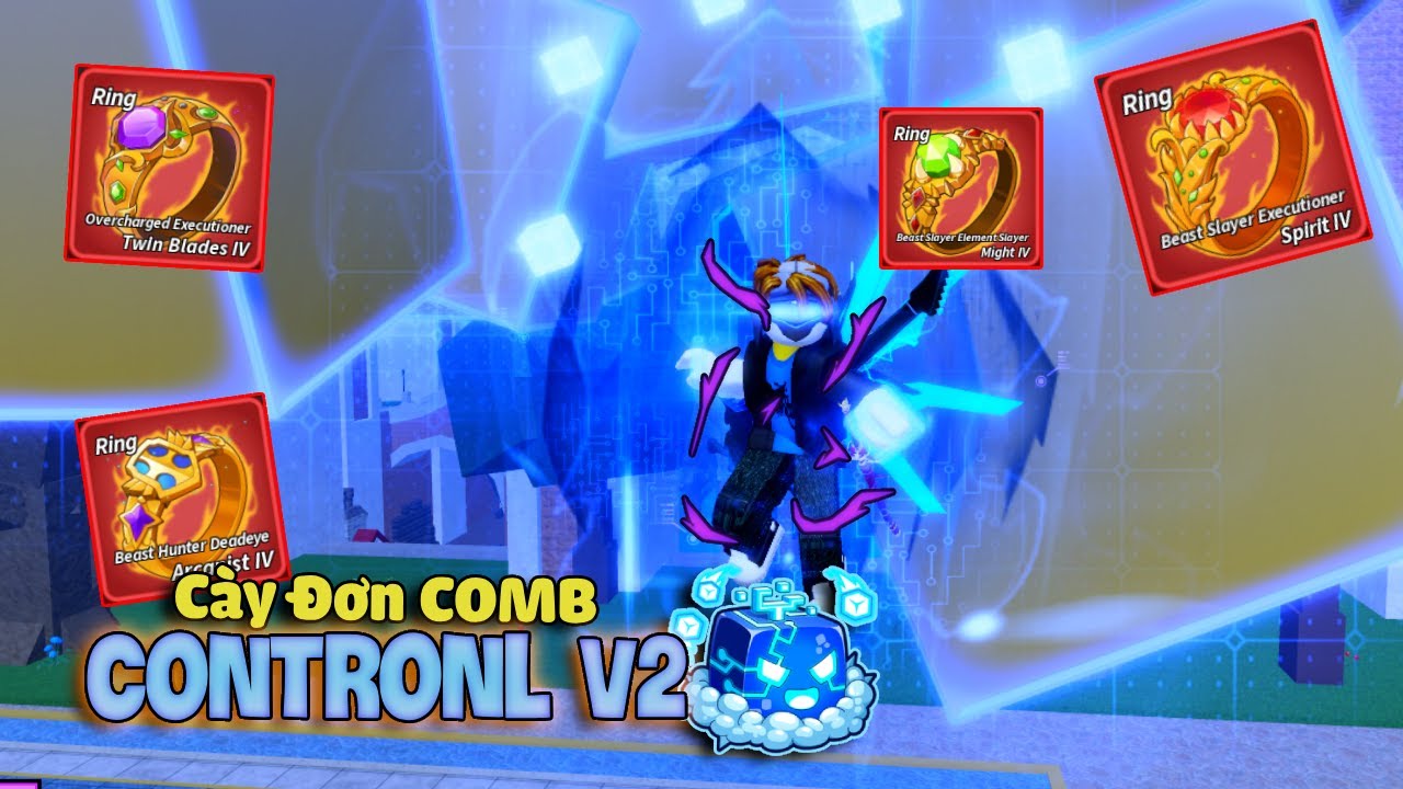 Mình Cày Đơn COMBO CONTROL V2 và Lấy Nhẫn Đỏ Ở UPDATE 29 Trong Blox Fruit
