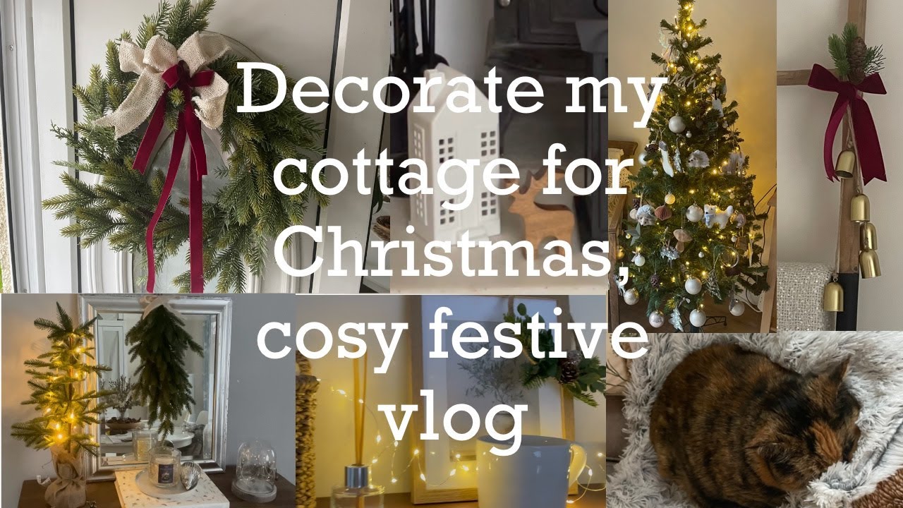 Decorate my cottage for Christmas cosy festive vlog #decoratewithme #christmas #haulvideo