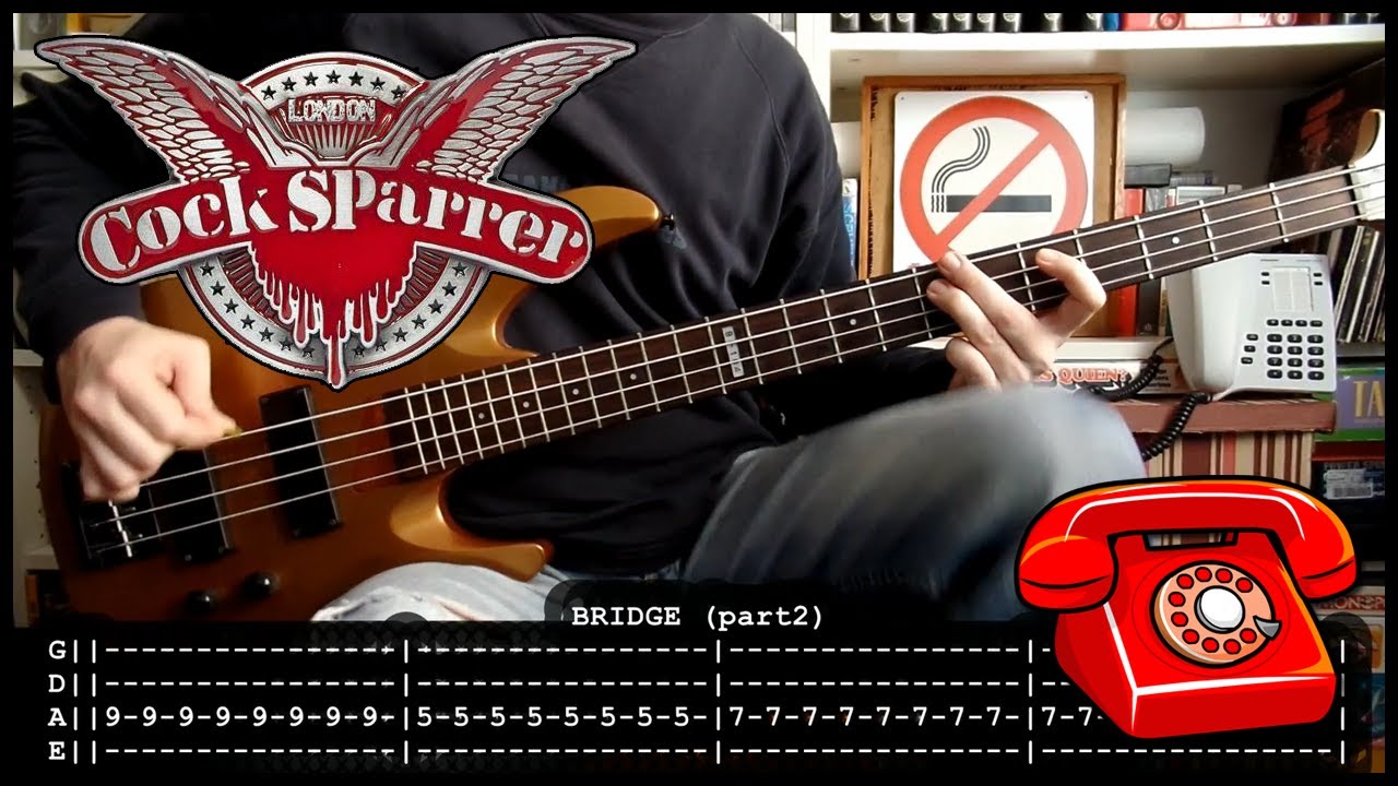COCK SPARRER - I got your number ☎️ (BASS cover with TABS) [lyrics + PDF]