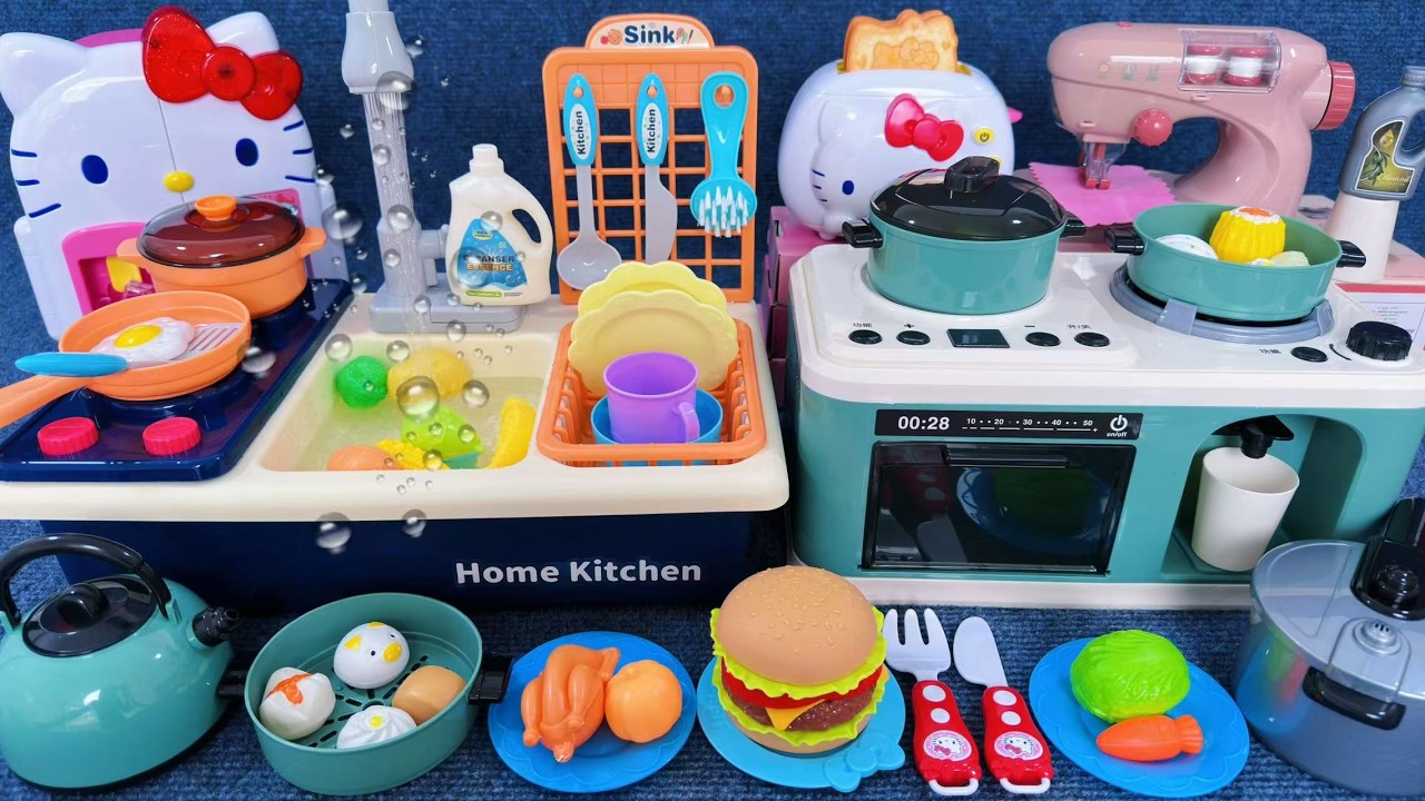 14 Minutes Satisfying with Unboxing Automatic Kitchen Appliance Playset ASMR Review Toys