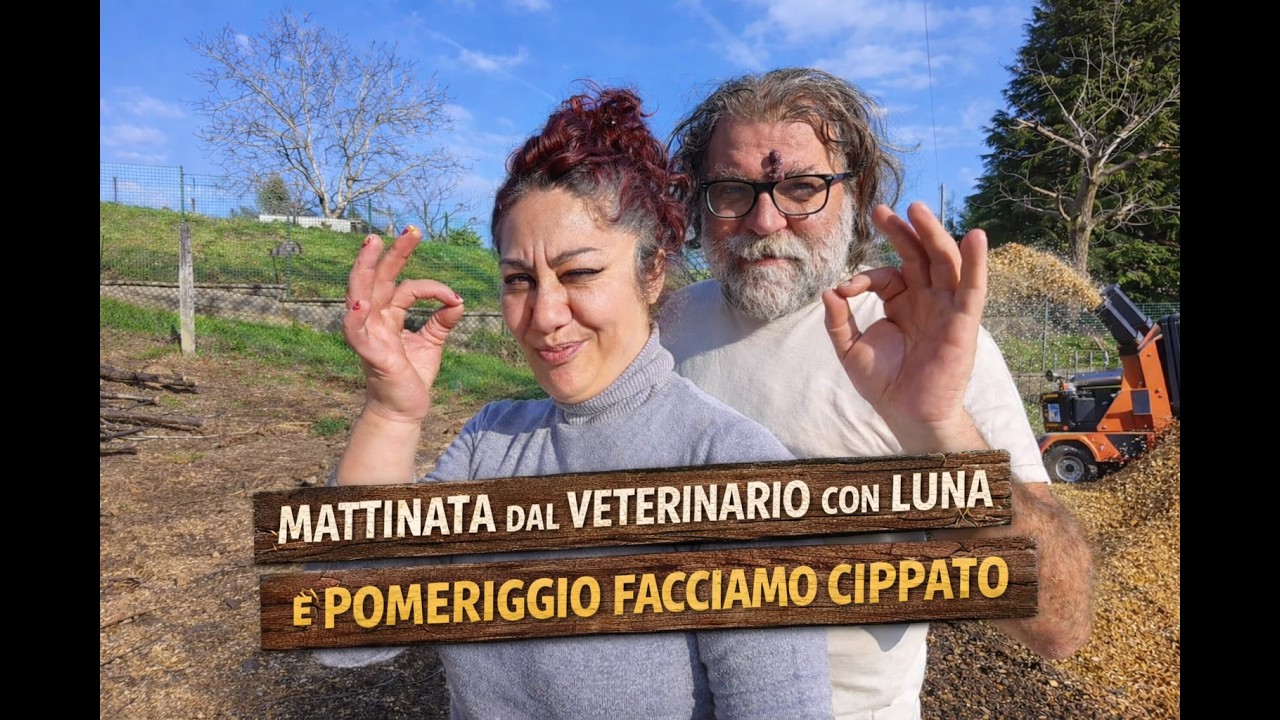 PORTO LUNA DAL VETERINARIO 🐶… e poi facciamo cippato! 🌿 vlog giornata #fattoria #montagna #animali