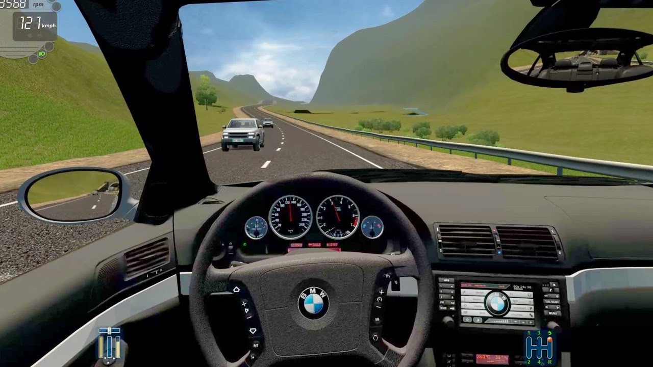 City Car Driving - BMW 520i E39 | Normal Driving