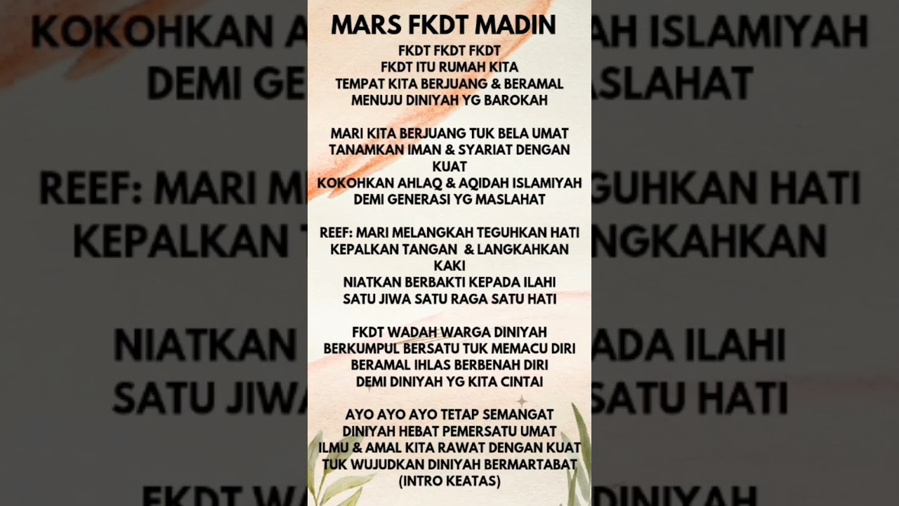 LAGU FKDT, MADIN KOTA BATU