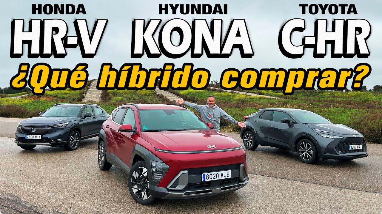 Guerra de consumo: Hyundai Kona vs Toyota C-HR vs Honda HR-V ¿Qué híbrido comprar?