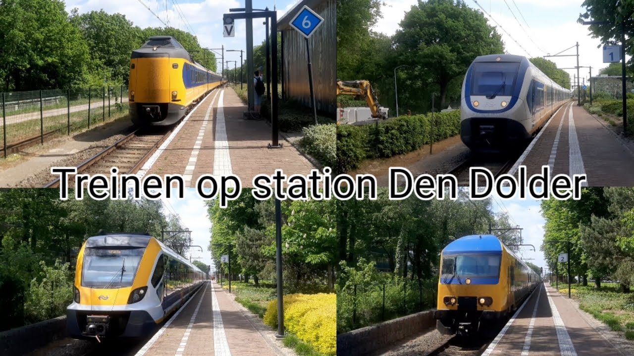 Treinen op station Den Dolder (Tyfoon SLT, 2X Tyfoon DDZ)