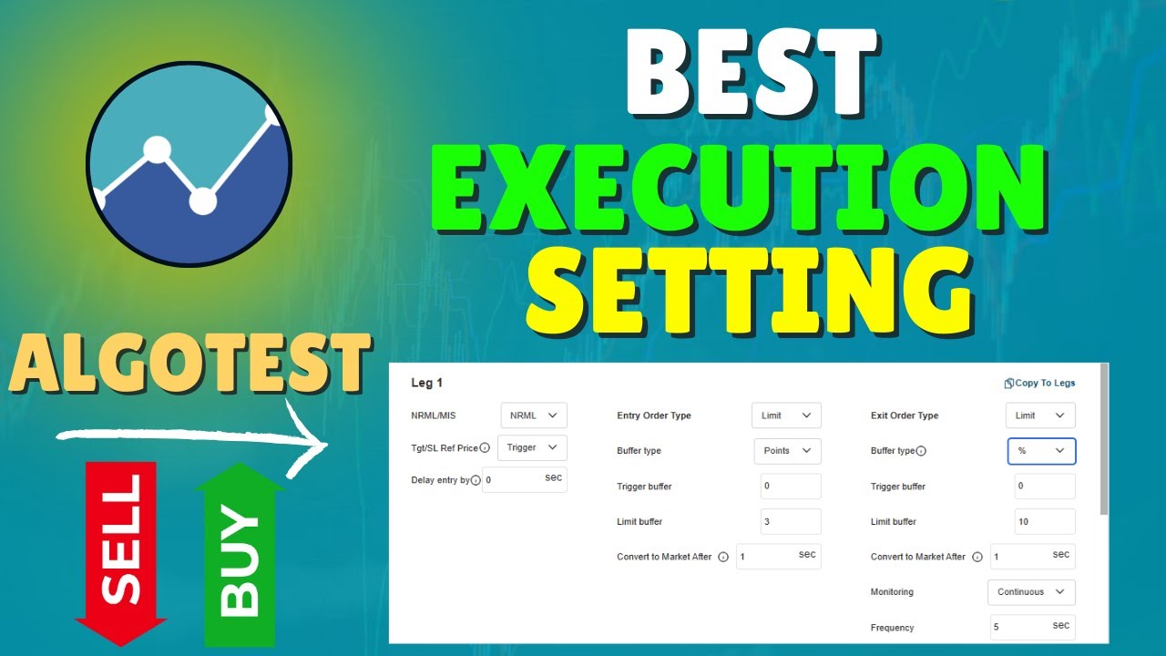 Best  Execution Settings on Algotest in Live Market
