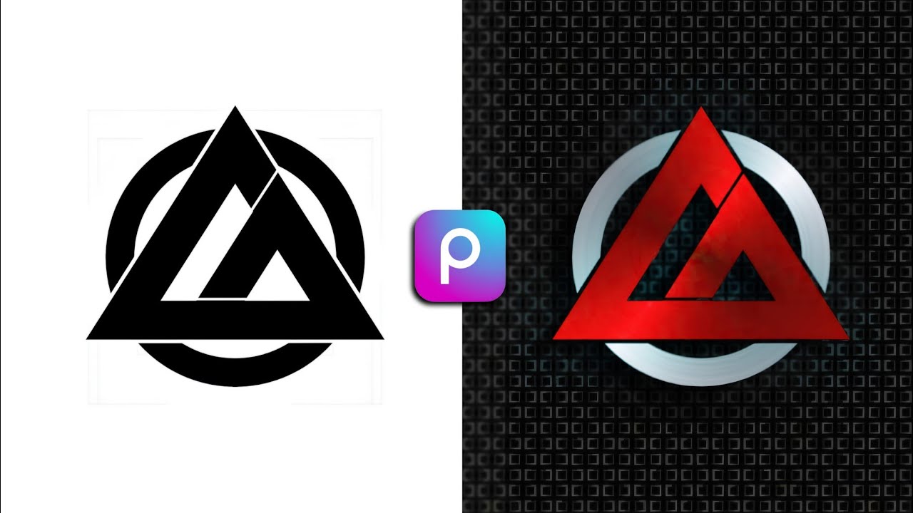 How to design brand logo in picsart || Logo making tutorial