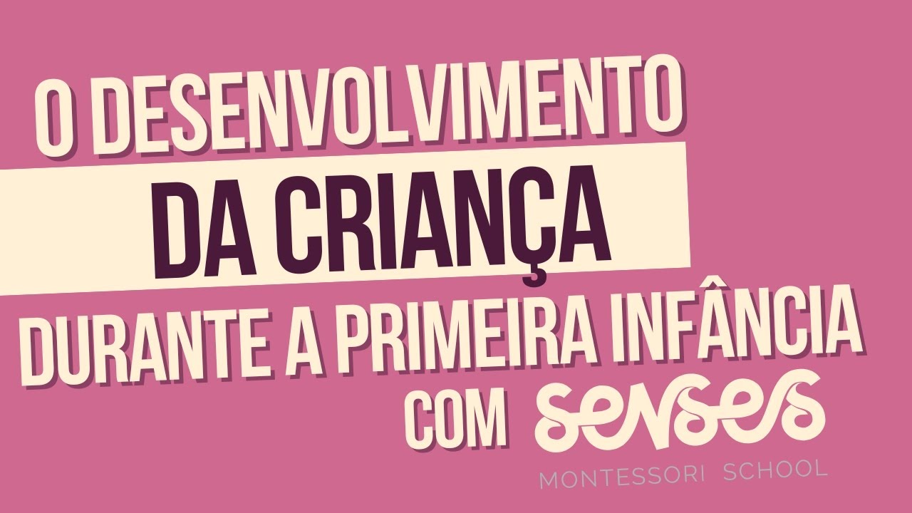 Senses Montessori School - O desenvolvimento da criança durante a primeira infância