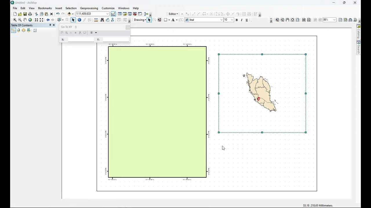 CARA-CARA MEMBUAT PETA DI DALAM ARCGIS / CREATE  MAP LAYOUT IN ARCGIS