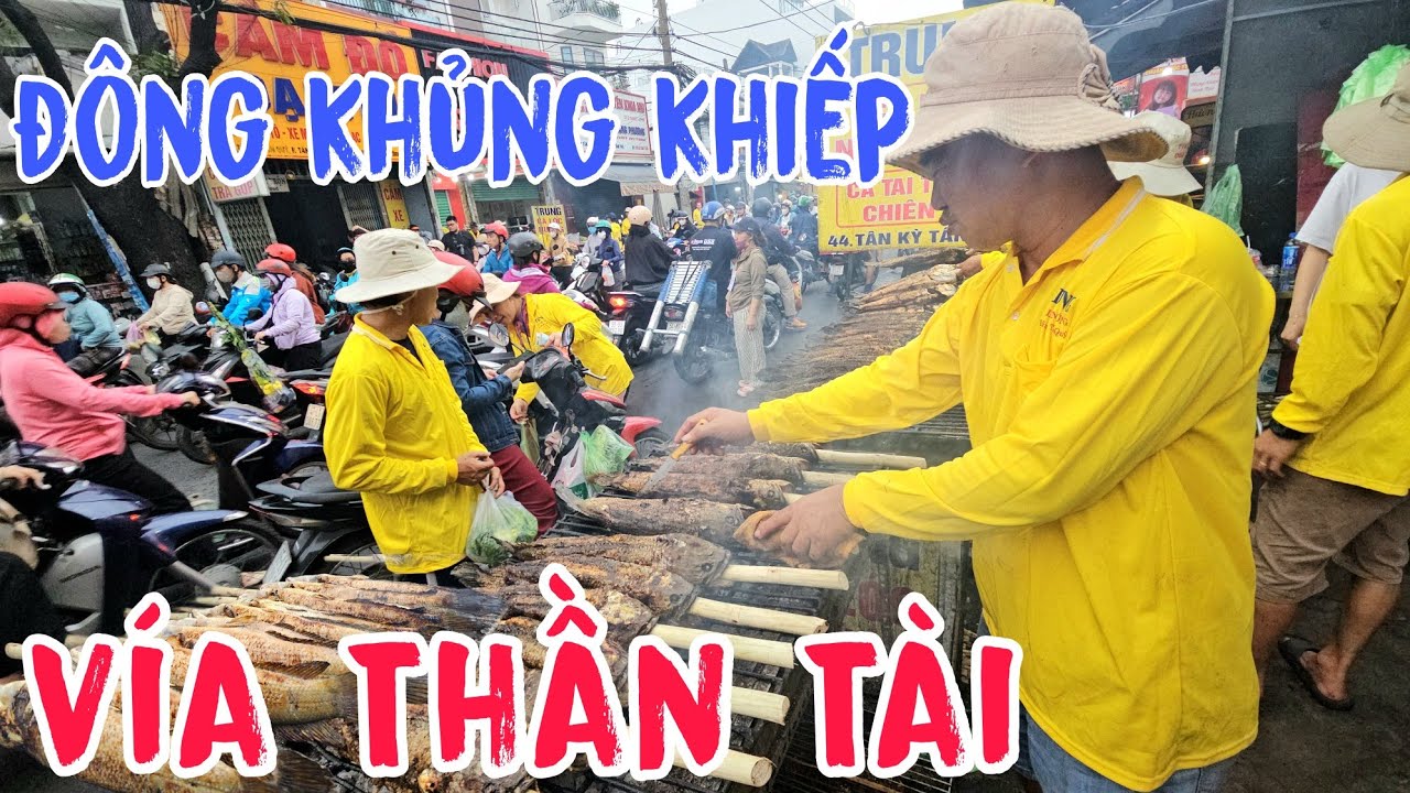 Phố Cá Lóc Nướng Nổi Tiếng Sài Gòn Đông Nghẹt Khách Ngày Vía Thần Tài