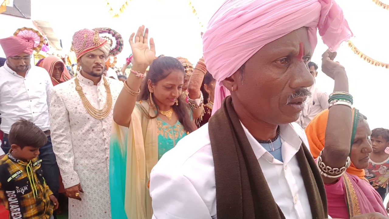 आदिवासी पावरा समाज शादी  खरडे ( खयड्या) परिवार में ग्राम-मलगाॅव