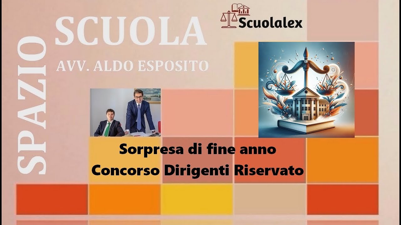 Sorpresa di fine anno: Concorso Dirigenti Riservato
