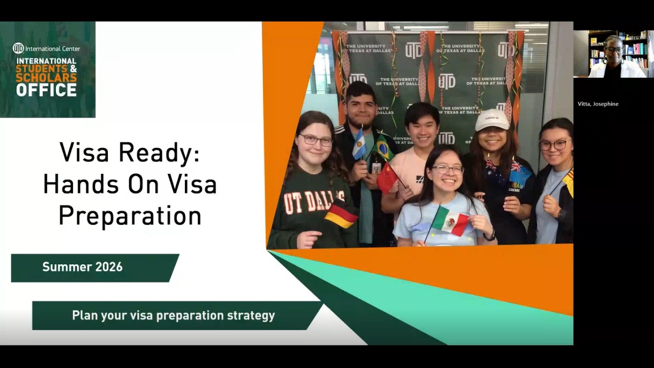 Visa-Ready: A Hands-On Visa Preparation Workshop | UT Dallas International Center