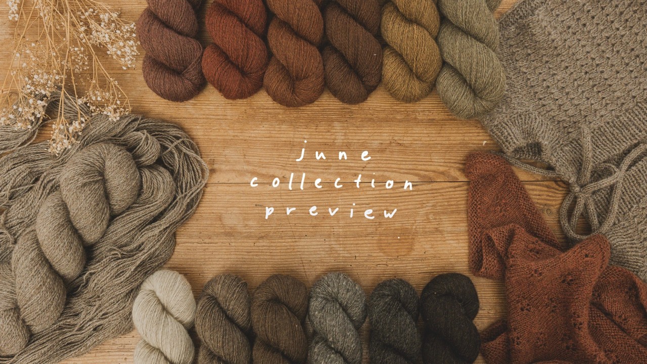 june collection preview - a new yarn base, restocking 