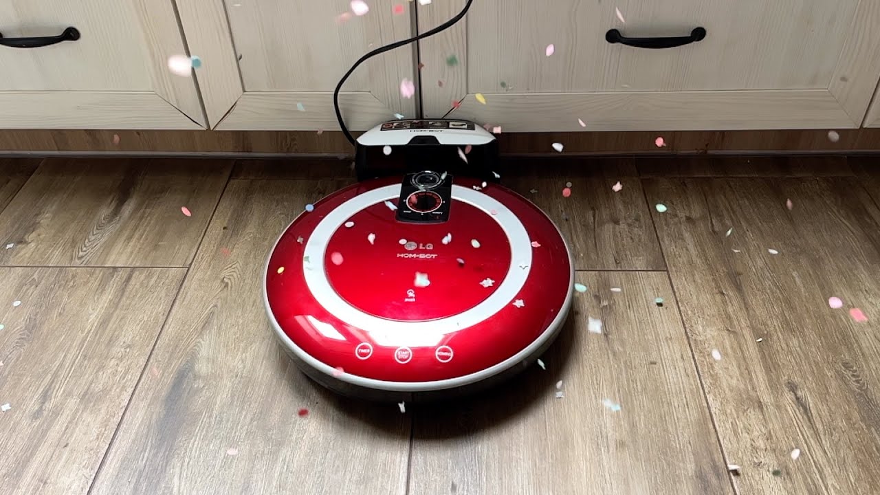 LG Hom-Bot VR5902LVM Confetti Cleanup Attempt