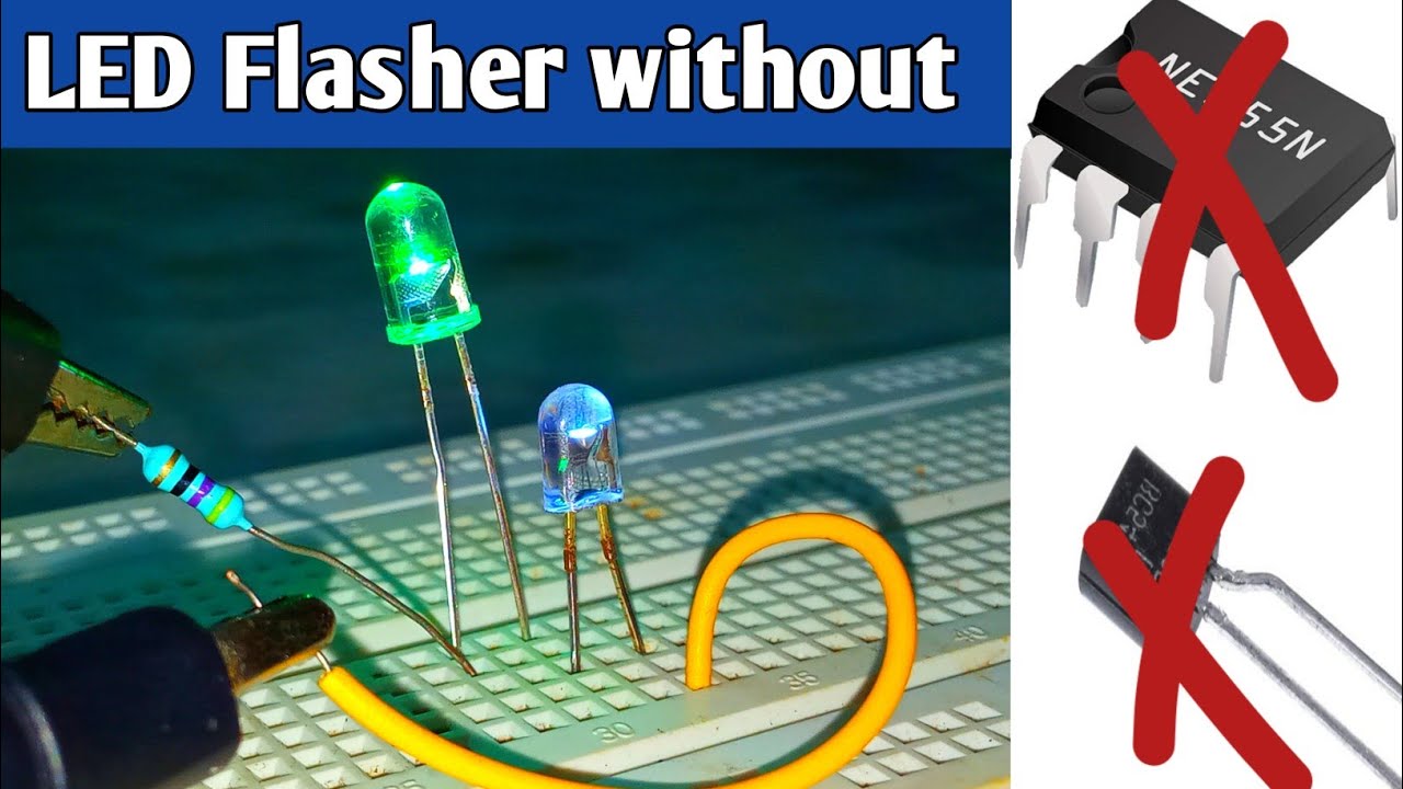 Simple Led Flasher without ic & Transistor
