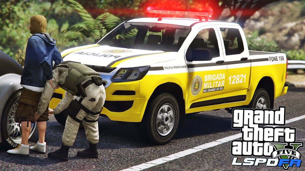 GTA V BMRS - POLÍCIA RODOVIÁRIA APREENDE VEÍCULO QUE FAZIA TRANSPORTE DE DROGAS #455