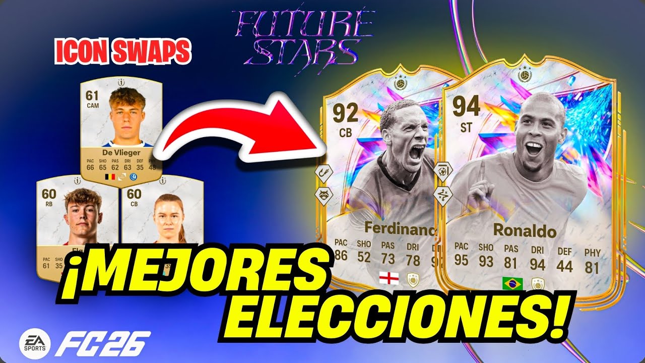 ¿QUÉ ELEGIR? 🤔 MEJORES OPCIONES Y COMBINACIONES ICON SWAPS FC 26 | ¿VALE LA PENA R9? 🇧🇷