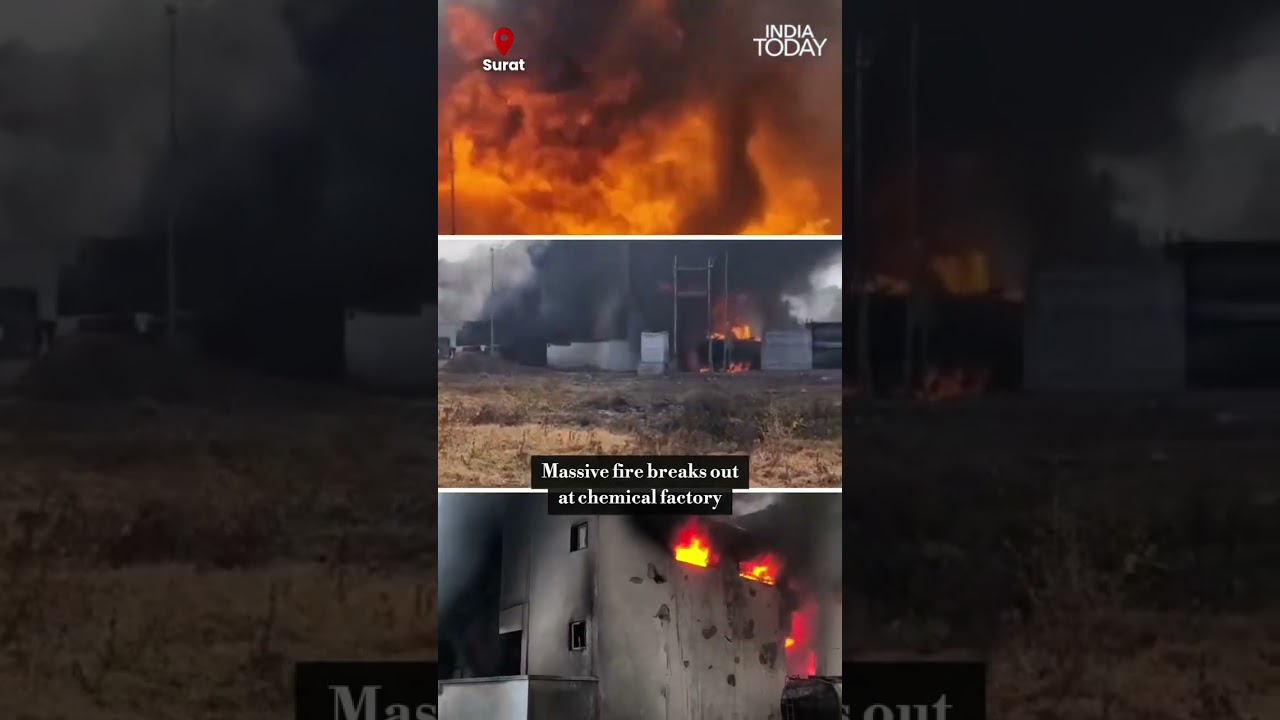 Massive Fire Engulfs Chemical Factory In Surat, Over 10 Fire Tenders Deployed