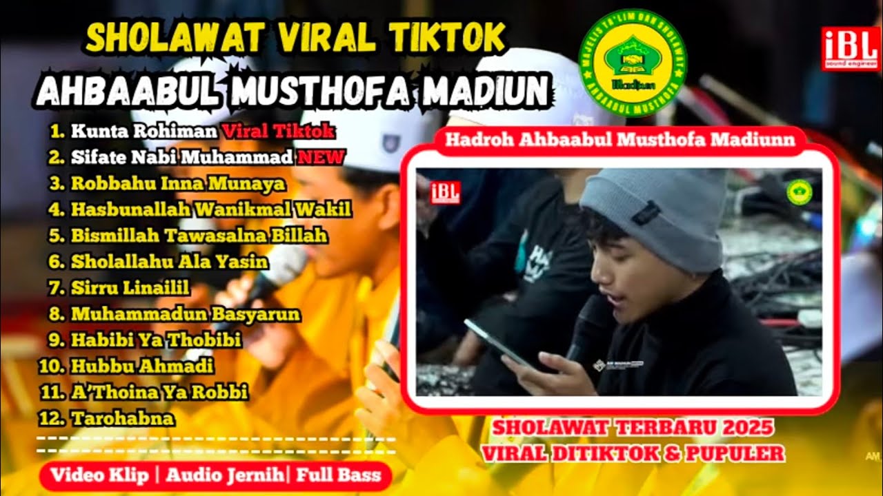 AHBAABUL MUSTHOFA MADIUN | Kunta Rohiman - Sifate Nabi Muhammad Full Album terbaru 2025