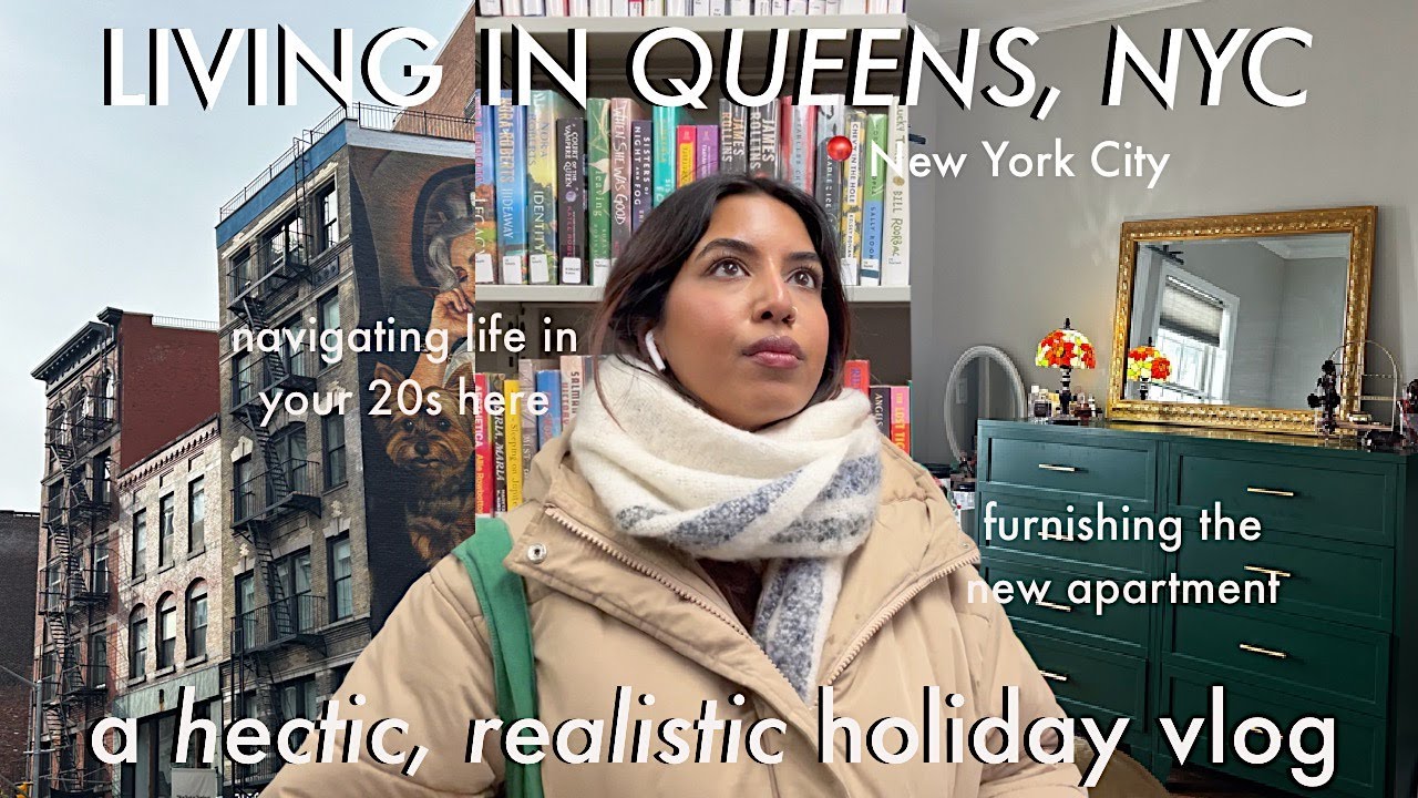 LIVING IN QUEENS, NYC: long work days, holiday events, + furnishing the apartment ☃️