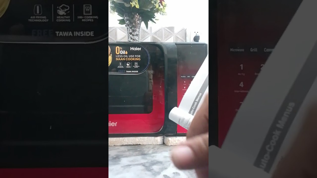 How to use Airfry option in  Haier microwave HMW-30Afr