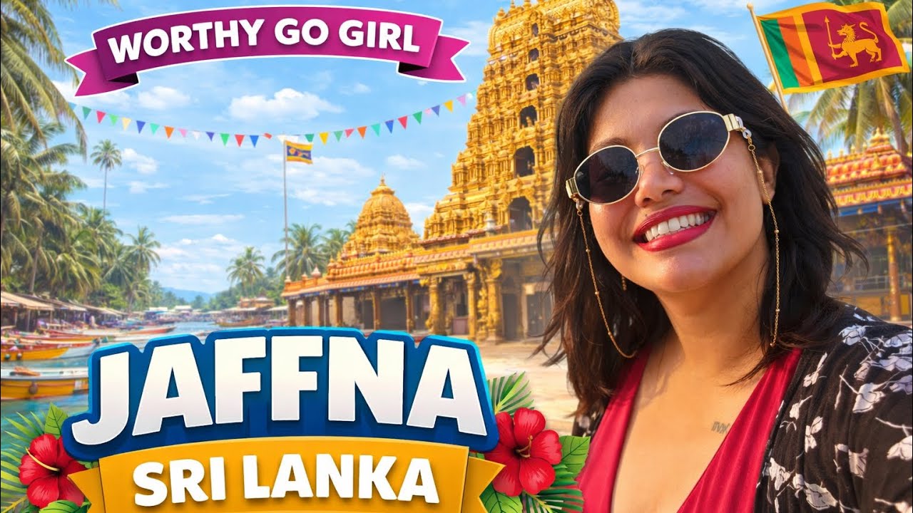 jaffna Vlog 🐚🌊🚗🏝️|  මාසයක් තිස්සේ plan කරපු trip එක 🚗 #jaffna #nallurtemple #pointpedro #srilanka 
