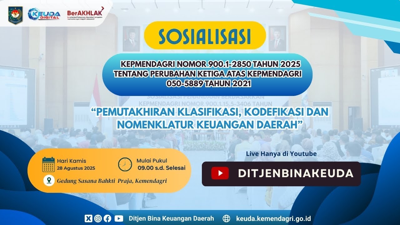 Sosialisasi Kepmendagri Nomor 900.1-2850 Tahun 2025