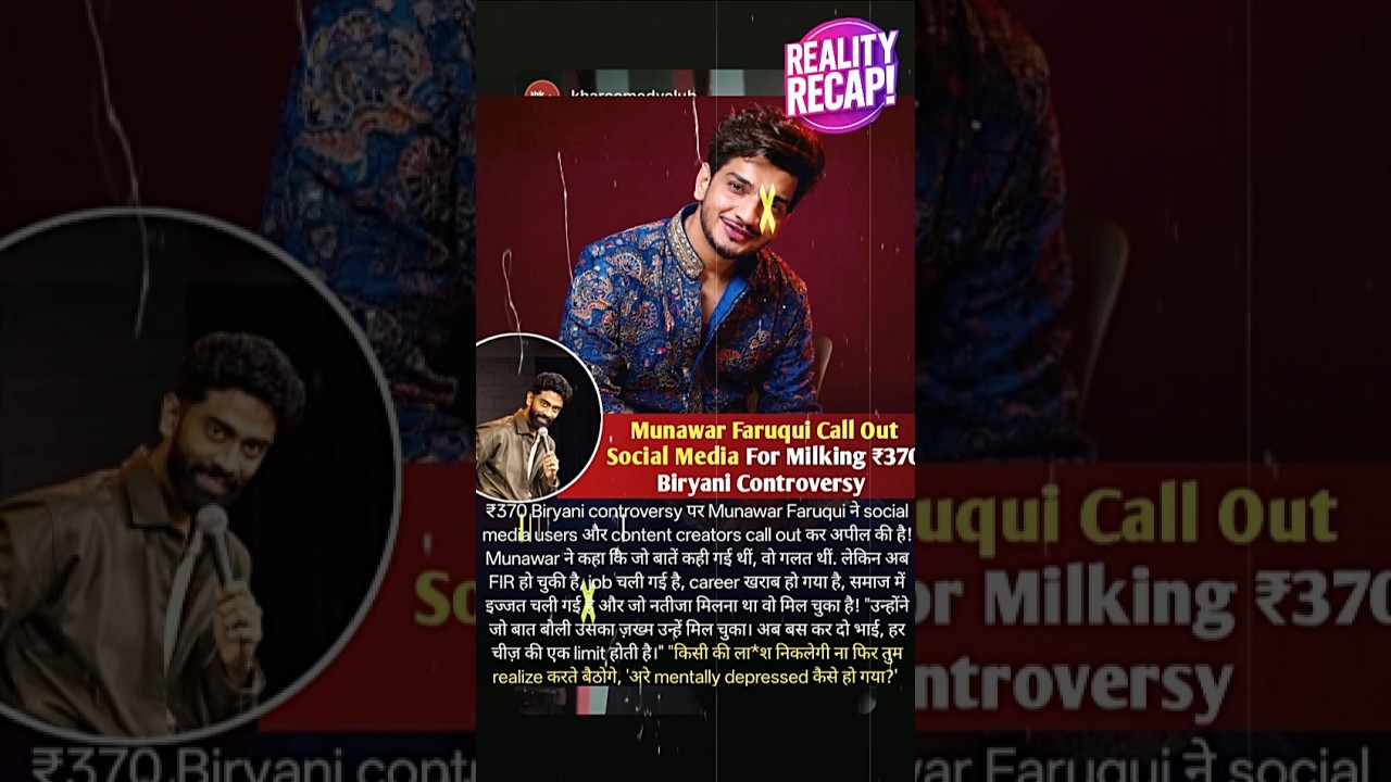 Munawar Faruqui Defends Pranit More? Says 