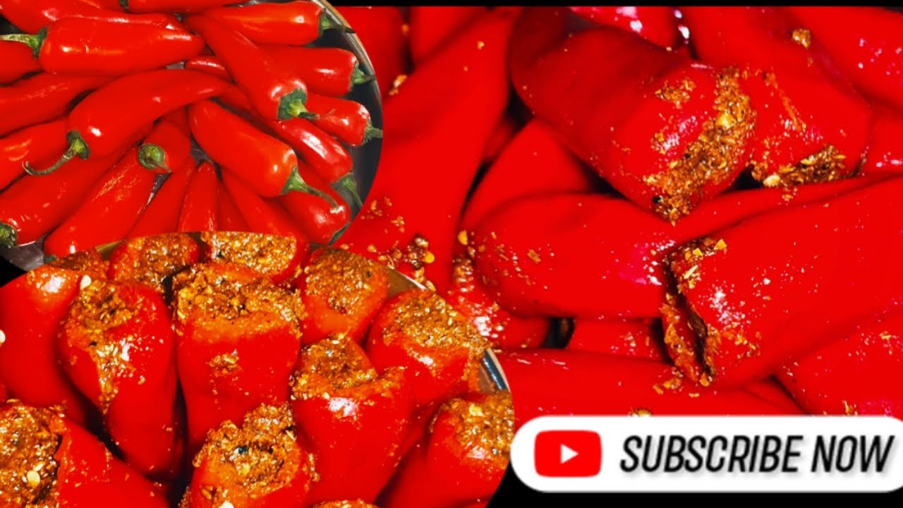 😋👌लाल मिर्च का अचार ऐसा नया तरीका सालों -- साल तक खराब न हो👍👌lal mirch ka achar.mirch ka achar.👌😋