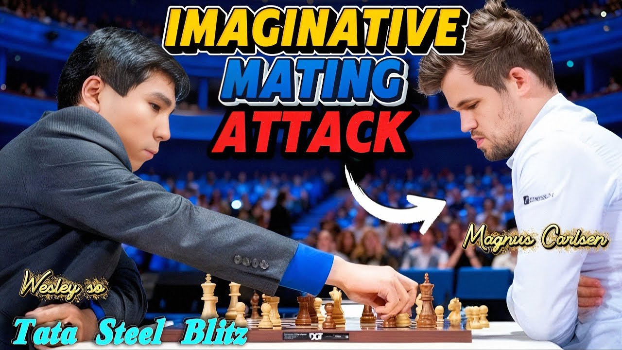 Wesley So VS Magnus Carlsen || Tata Steel Blitz Chess 2019, Round 27