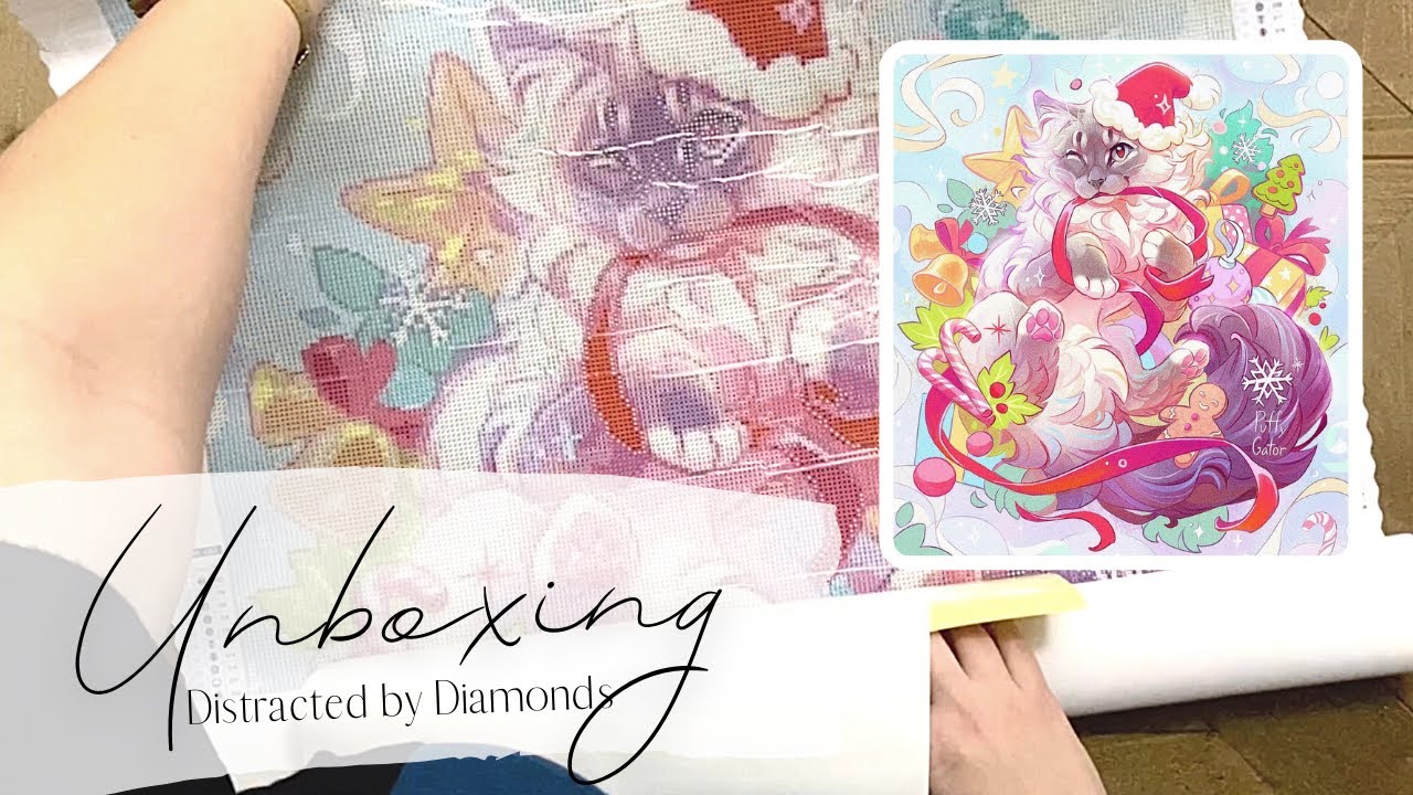 Unboxing: NEW Distracted by Diamonds and PuffyGator Kit! “Christmas Kitty” 🎄