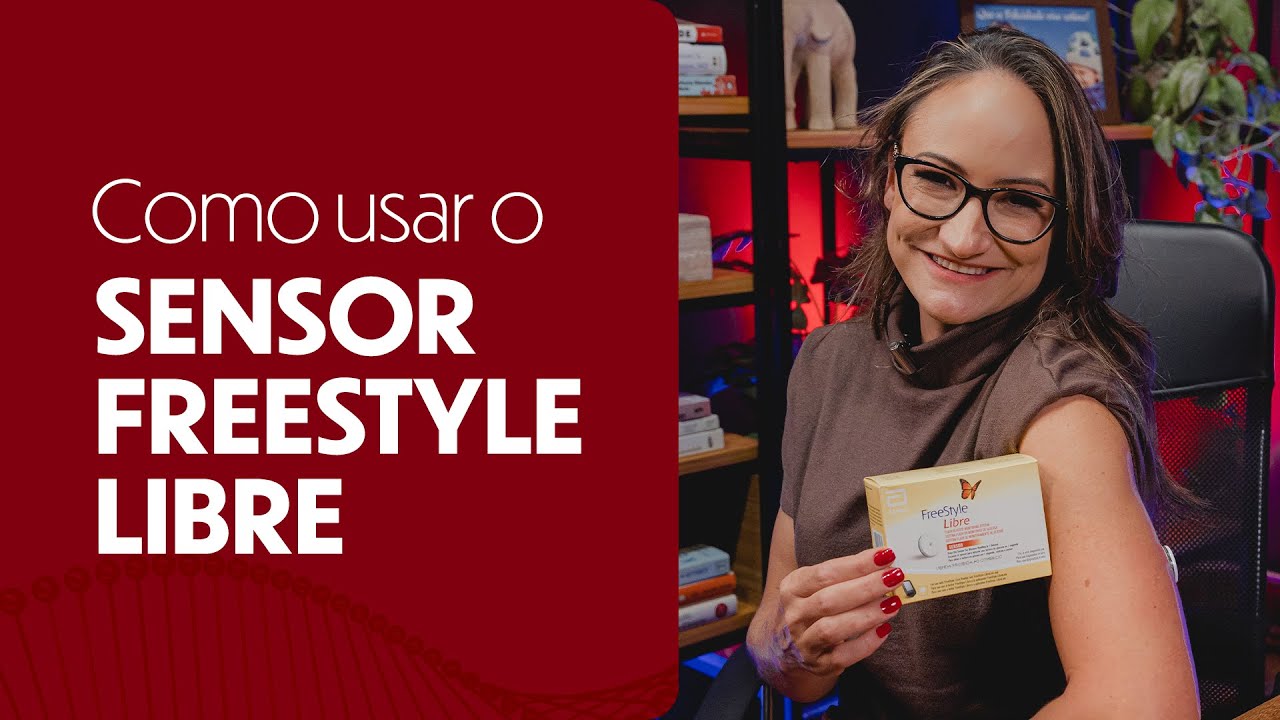Como usar o sensor de glicose FreeStyle Libre