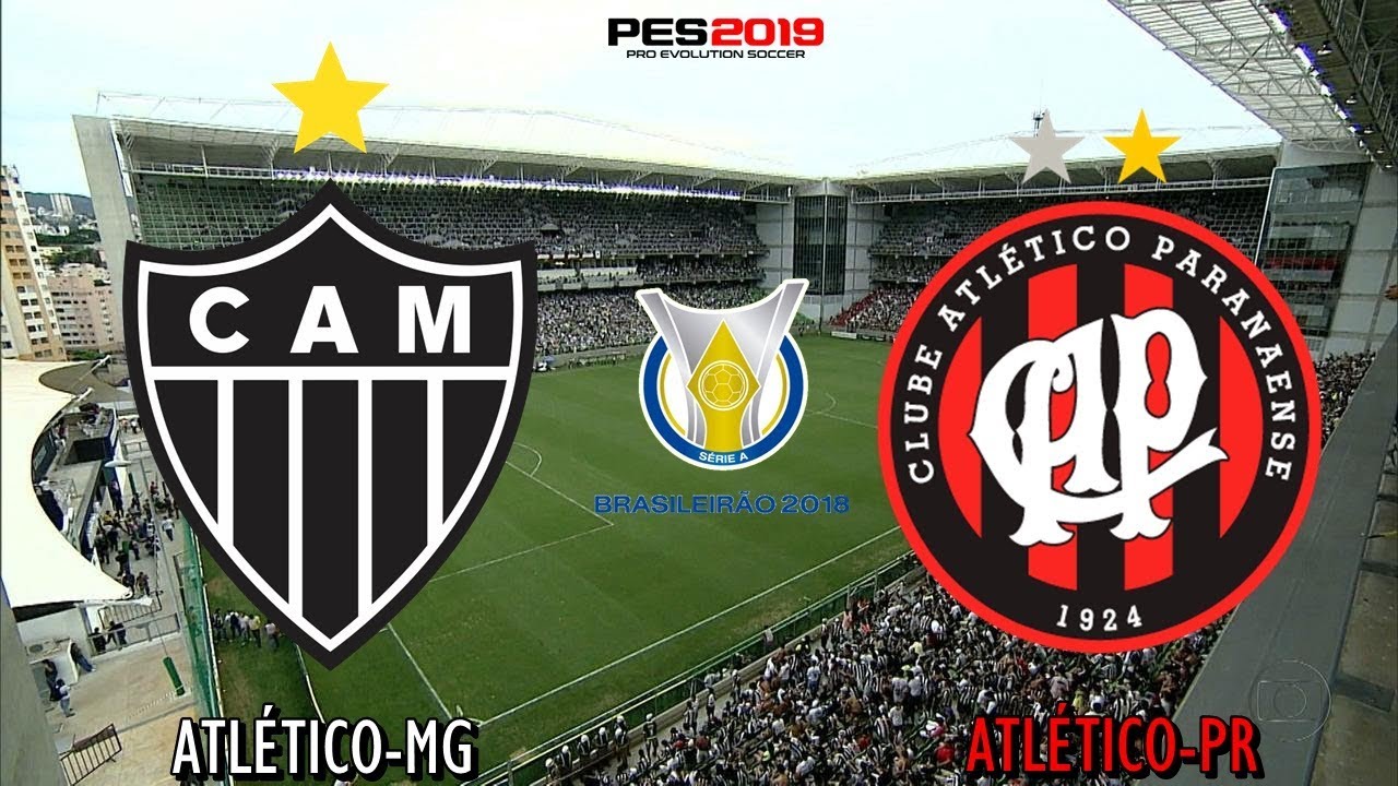 PES 2019 - Atlético-MG x Atlético-PR | Brasileirão 2018 | Gameplay. PS4