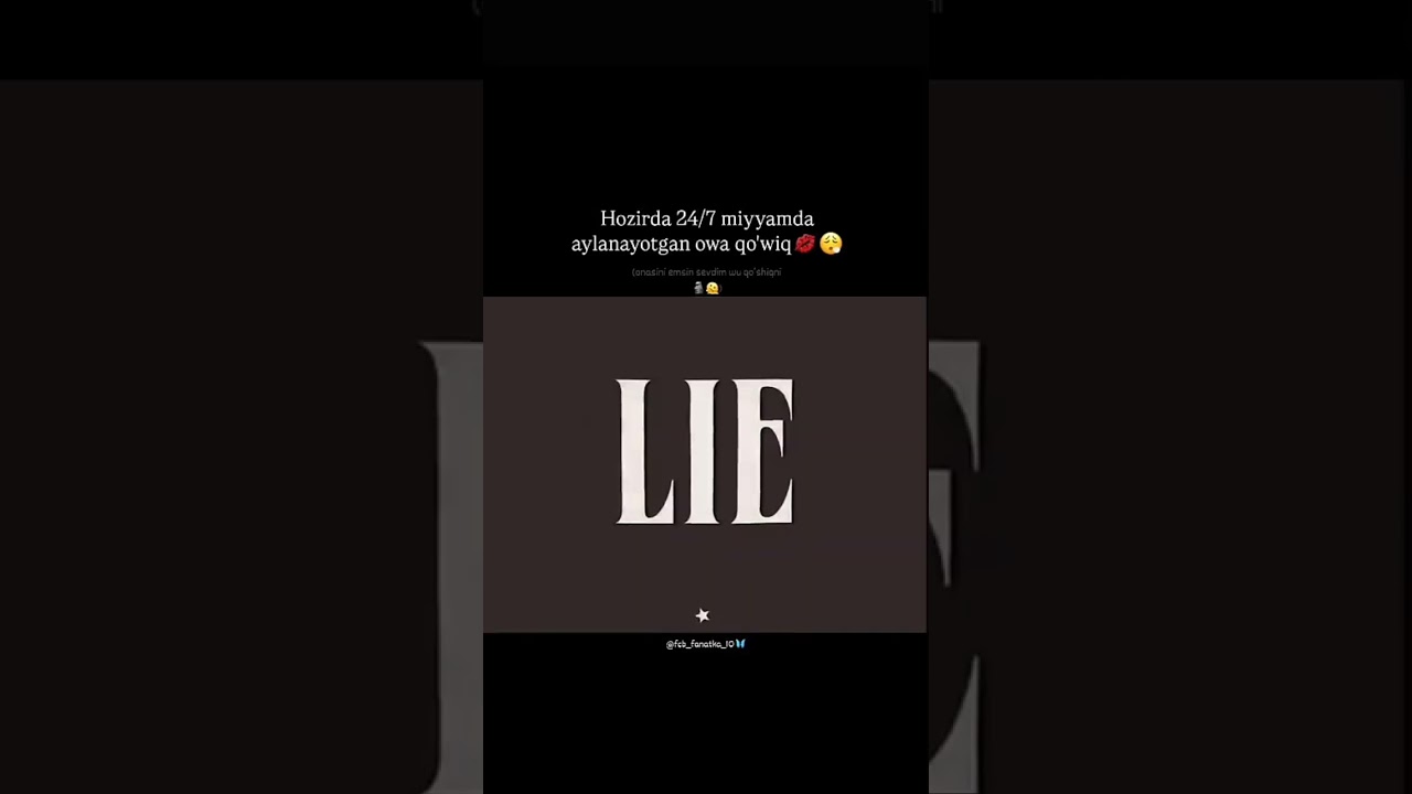 Nomini bilsela yozvoring la 😎