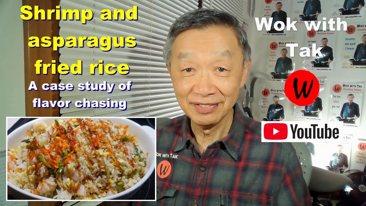 Shrimp and asparagus fried rice.  A demonstration of flavor chasing.