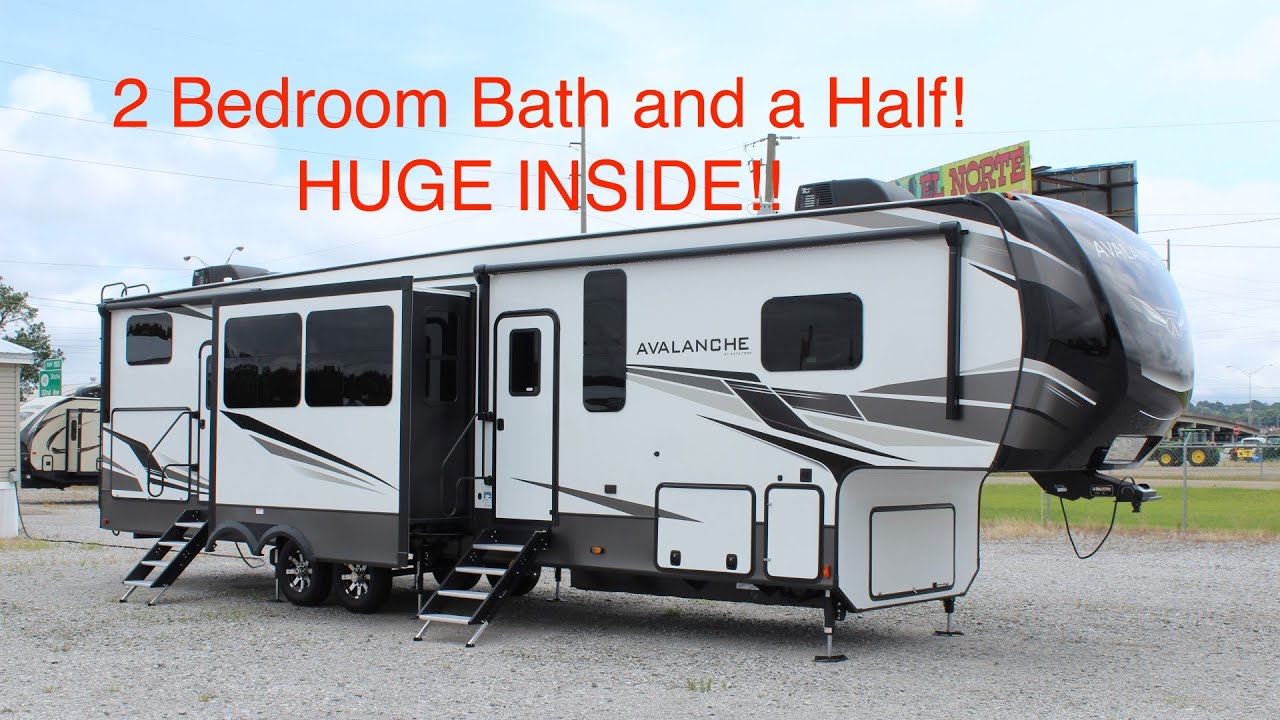 Check out this MASSIVE Fifth Wheel RV! 2021 Keystone Avalanche 378BH