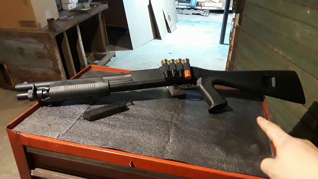 Double eagle m56A tri shot shotgun review and shooting test